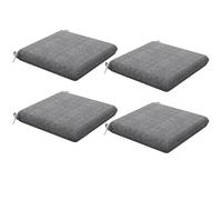 TEMU Outsunny Conjunto de Cojines para Sillas de Comedor 47x47x7 cm Juego de 4 Piezas Cojines para Sillas de Jardín y Protección UV 50+ para Interior y Exterior