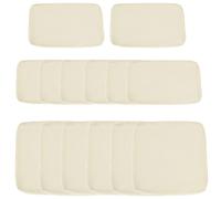 TEMU Outsunny Juego de 14 fundas de repuesto para cojines de muebles de jardín - 6 fundas para cojines de asiento, 8 fundas para cojines de respaldo - Fundas de poliéster beige con cremallera