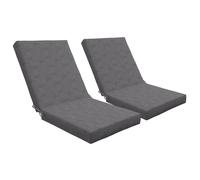 TEMU Outsunny Juego de 2 Cojines de Exterior para Sillón o Silla con Cierres, Acolchado de 8 cm, 112 L x 51 A cm,