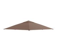 TEMU Outsunny Techo de Repuesto 300x300 cm para Cenador de Jardín Cubierta de Repuesto de Gazebo Pabellón Exterior con 8 Orificios de Drenaje y Ventilación Café