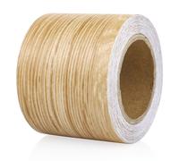 TEMU PACK 1 Rollo de Cinta de Reparación Autoadhesiva con de Madera de de Café de 2 Pulgadas X 33 Pies para Muebles, Pisos, Gabinetes, Ventanas, Puertas, RV, Decoración del Hogar y Proyectos