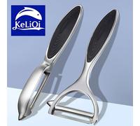 TEMU Pack de 2 Peladores de Verduras y Frutas de Acero Inoxidable con Antideslizantes - Fácil y , Ideal para Uso en la Cocina, Utensilios de Cocina