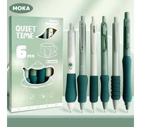 TEMU Pack de 6 Bolígrafos de con Agarre Relajante, Regalo de Año para de , Bolígrafos de Examen 0.5mm