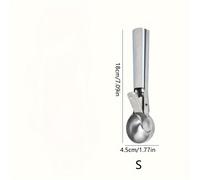 TEMU Pala para Helado de Acero Inoxidable de Resistencia con Gatillo - para Yogur Helado, y - Utensilio de Cocina para Lavavajillas