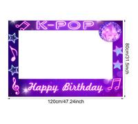 TEMU Pancarta de K-pop, Decoración para Fiestas de , Decoración de para Fotos, Decoración para Fiestas Temáticas Kpop