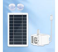 TEMU Panel combinado con una bomba pequeña, ideal para peces, fuentes, jardinería de en exteriores y otros , bomba sin escobillas