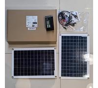 TEMU Panel Solar Sunant 2X50W Más Adecuado para Jardín con Controlador de 60A, Carga USB y Linea, Cargador para Coche, , RV, Teléfono Móvil