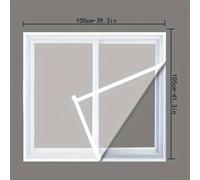 TEMU Pantalla Autoadhesiva para Ventanas - Invisible, a Prueba de Mosquitos e Insectos, Fácil Instalación, No Perforada, Poliéster - Disponible en , , Negro