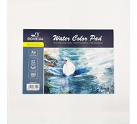TEMU Papel de acuarela - 12 hojas de bloc de papel de acuarela frío - 300GSM Bloque de papel de acuarela para artistas para acuarela, gouache e tinta