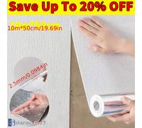 TEMU Papel Tapiz Autoadhesivo de Aislamiento Térmico de 10M - Adhesivo de Pared Aislante de PVC de Resistencia, Aislamiento y Pegar para Paredes y Techos, Fácil Instalación, de Mármol Contemporáneo
