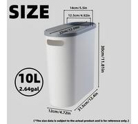 TEMU Papelera de Baño Elegante y con y Asa - Gran Capacidad, Diseño de a Presión para Uso Fácil en Espacios Pequeños