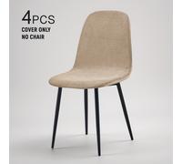 TEMU Paquete combinado de 4 y 6 piezas de fundas ultra suaves curvas para mesa y silla, protectores de escritorio de oficina y silla de computadora