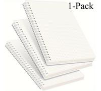 TEMU Paquete de 1 cuaderno A5 en con puntos, 160 páginas uno, blanda, páginas perforadas, para journaling y planificación