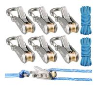 TEMU Paquete de 2/ con Tensor de Rodillo, para Fácil y Seguro, Herramienta Tensor de Cuerda con Hebilla de Bloqueo para Camping, , Actividades al Aire Libre