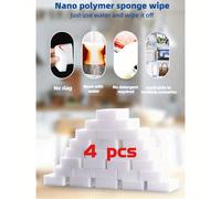 TEMU Paquete de 4 esponjas nano para lavar platos, limpiar zapatos, cristales de coche, estropajo mágico, herramienta de de platos, esponja de cocina para uso en múltiples
