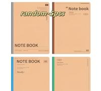 TEMU Paquete de 5 Cuadernos A5 con Cubierta de y Encuadernación - Papel que no Traspasa, Ideales para Journaling, Planificadores, Suministros - Encuadernación para Uso