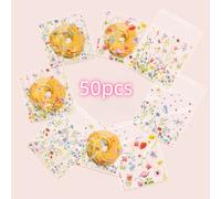TEMU Paquete de 50/100 bolsas autoadhesivas transparentes estéticas de , nuevas de , adecuadas para despedidas de soltera, fiestas de y envases de repostería casera, recuerdos de de y bolsas de regalo