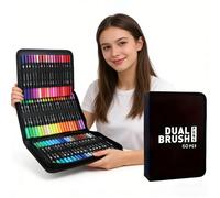 TEMU Paquete de 60 rotuladores de punta para uso artístico profesional, juego de rotuladores para acuarela, combinación especial de rotuladores para , regalo para Navidad, Halloween y Pascua
