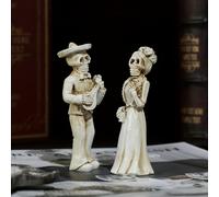 TEMU Par de Figuras Decorativas de Pareja de Calavera