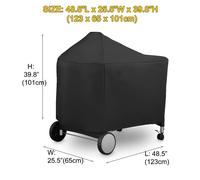 TEMU para de exterior, compatible con parrillas Griller Kamodo con carritos y más parrillas, tamaño: 48.5"L x 25.5"An x 39.8"Al