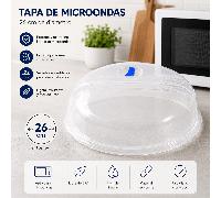 TEMU para Microondas con Válvula de Vapor | Protector Antisalpicaduras Transparente | Libre de BPA | para Lavavajillas