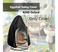 TEMU para silla de negra Weather - Protector de tela Oxford con protección UV para silla tipo , para sofá de dos plazas de patio, 90 x 78 pulgadas, para sillas colgantes tipo cápsula