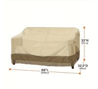 TEMU para Sillones de Sofá de Exterior, Protector de Muebles de Jardín, Tela Oxford Transpirable, Estuche Protector para Sofá de