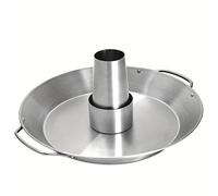 TEMU Parrilla para Asar Pollo de Acero Inoxidable - Soporte Vertical para BBQ con Dobles, Accesorio de Parrilla Redonda Portátil para Camping al y Uso en Cocina