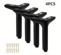 TEMU Patas de muebles metálicos, pies triangulares modernos en hierro para reemplazo DIY, ideales para mesitas y otros tipos de mobiliario