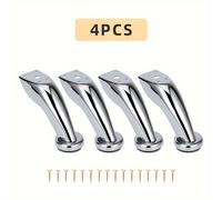 TEMU Patas para muebles, juego de para sofá, mesa y armario, patas base para muebles, pies para , patas de metal para muebles, sillas, taburetes, armarios y 16 tornillos de montaje (95 mm/3.74 in)