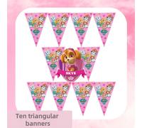 TEMU PAW Patrol Serie Rosa Skye Banners de , Decoraciones para Fiestas, Reuniones, Camping y Festivales