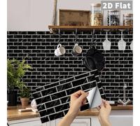TEMU Pegatinas de pared impermeables con rayas y patrones a cuadros, ideales para , dormitorio, comedor, cocina, baño y