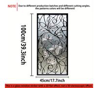 TEMU Película Adhesiva Estática para Ventanas 2D, Adecuada para el Hogar - Removible y Reutilizable, PVC/Plástico, Adhesivo para Vidrio, Aplicación Fácil, Cubre Puertas, Espejos (45x100cm)