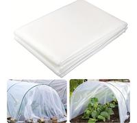 TEMU Película de Invernadero de Polietileno UV | Lámina Plástica Transparente Gruesa para Jardines y Granjas, Cubierta de Invernadero UV de Resistencia