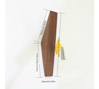TEMU Percha de ropa de madera natural para pared, gancho para abrigos, soporte decorativo para llaves, sombreros, bufandas, bolso, estante de almacenamiento para baño