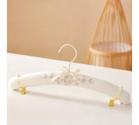 TEMU Percha de tela para paquete de boda de 1 pieza, percha de esponja, percha para lencería bordada con pinzas, para suministros de tienda de ropa
