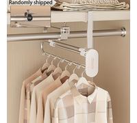 TEMU Percha retráctil para pantalones, faldas y bufandas: ahorra en hoteles, y viajes - accesorio organizador duradero, compacto y fácil de usar