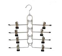 TEMU Perchas para Pantalones y Faldas con Clips, Nuevas y Mejoradas, Desmontables y de , Perchas de 4 Niveles para Mujeres - Organizador y Almacenamiento para Armario