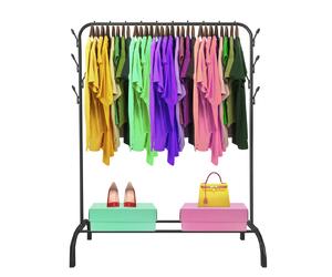 TEMU Perchero Burro Premium Rack Home - Estructura resistente y estable - Organizador de ropa con barra para colgar - Diseño moderno y - 148x110x41cm