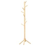 TEMU Perchero de madera con 8 ganchos, de Nueva , árbol de perchero ajustable de 3 niveles, fácil de para entrada, pasillo, dormitorio, oficina, guardarropa