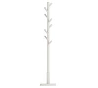 TEMU Perchero de madera con forma de árbol, 8 ganchos, para pasillos, barra de soporte de madera de