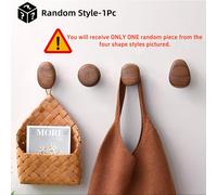 TEMU Perchero de Pared de Madera de Nogal/, Colgador de Madera Artesanal y Moderno para Mochilas, Toallas, Sombreros - Almacenamiento de Abrigos en la Pared, Estilo Aleatorio