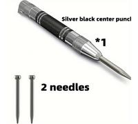 TEMU Perforadora central automática con 2 brocas adicionales - Herramienta de de resistencia de 12.7 cm, tensión ajustable, cabezal a prueba de , adecuada para metal, madera, vidrio - de metal negro