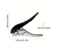 TEMU Perforadora de Agujero Único de Resistencia - Grapas para Papel, Tarjeta, Plástico y Cartón - Tamaño de Perforación Ajustable de 6mm/ 8mm/ 10mm, Portátil, de y de Larga Alcance