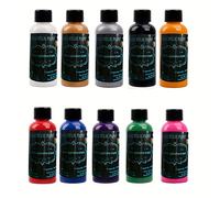 TEMU Pintura de Acrilato para Fundición 10 piezas Botella de 100 ml Embalaje Acrílico para Varios Colores, Recubrimiento de Flujo, para Suministros Utilizados para Fundición de Vidrio Papel