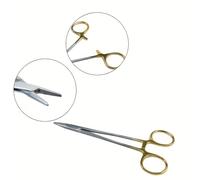 TEMU Pinzas con Soporte de Acero Inoxidable y Abrazadera | Grado 304 | Mango Chapado en Oro | Cabeza | Agarre para Uso Industrial | Duraderas y Resistentes al Óxido | Ideales para Sujeción