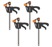 TEMU Pinzas de barra AIRAJ de 4 pulgadas para carpintería, paquete de 4/8 pinzas de agarre rápido tipo gatillo, pinza de de , mini pinza de barra pequeña para manualidades