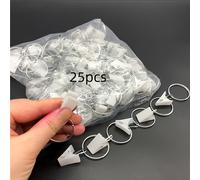 TEMU Pinzas pequeñas universales para montaje de cortinas sin adhesivo, pinzas de plástico para cortinas, pinzas para ropa interior, anillas con gancho, hebillas para cortinas de cama