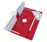 TEMU Placa de inserción de aluminio para mesa de enrutador, recortadora de carpintería, fresadora eléctrica de madera, placa con ingletadora para de trabajo de bricolaje