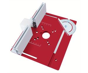 TEMU Placa de inserción de aluminio para mesa de enrutador, recortadora de carpintería, fresadora eléctrica de madera, placa con ingletadora para de trabajo de bricolaje